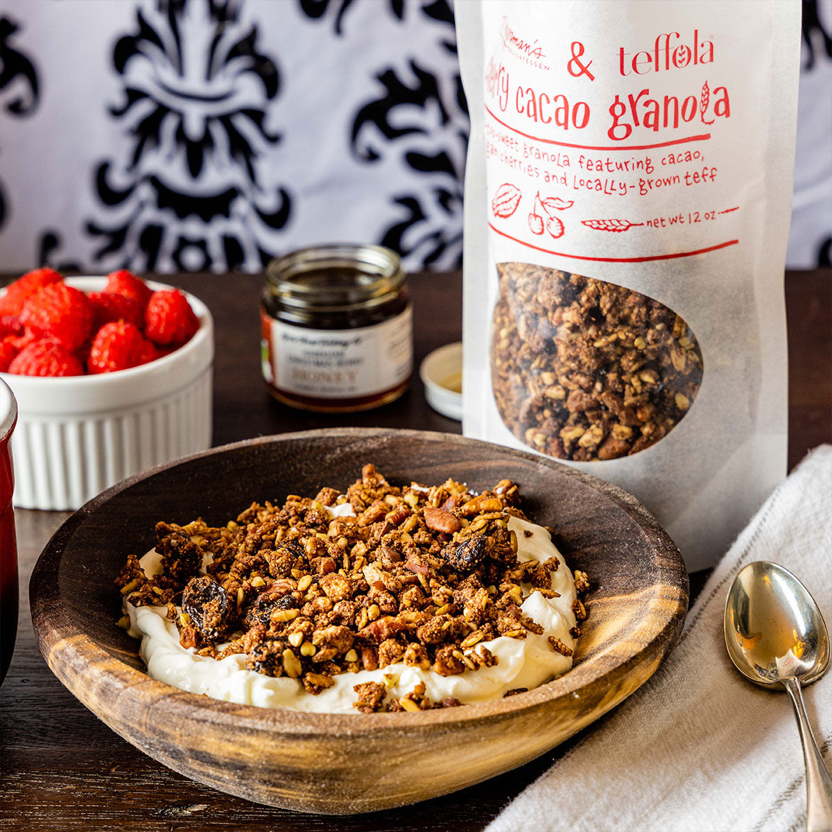 Cherry Cacao Granola | Zingerman's x Teffola