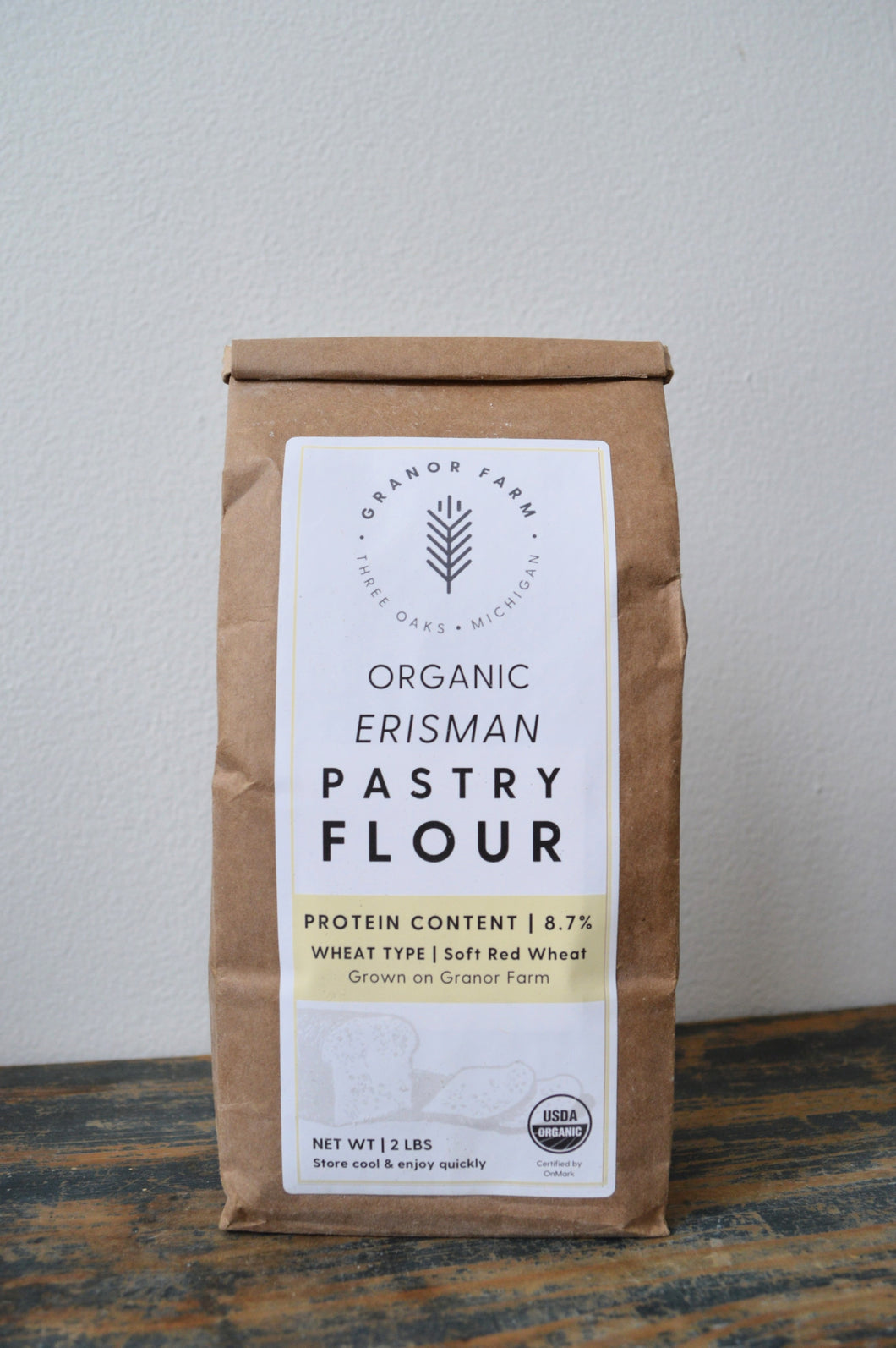 Granor Farms Organic Soft Red Wheat Flour | 2 Pounds